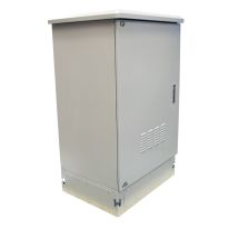 27RU 800mm Wide x 600mm Deep Grey Outdoor Wall Mount Ventilated Cabinet. IP45 