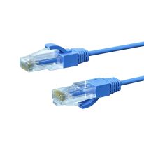 3m CAT6A THIN U/UTP LSZH 28 AWG RJ45 Network Cable | Blue