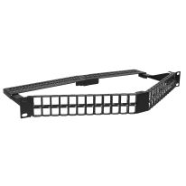 1RU 48 Port UTP Angled 'V' Style Patch Panel - Unloaded