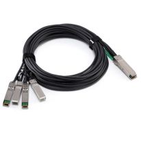 PlusOptic compatible DAC, QSFP+ to 4SFP+, 40G, 1M, Twinax Cable | PlusOptic DACQSFP-4-1M-PLU
