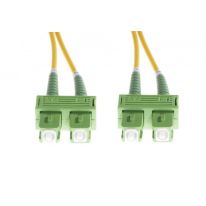 3m SC/APC-SC/APC OS1 Singlemode Fibre Optic Duplex Patch Lead