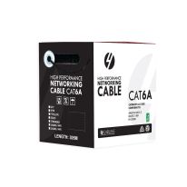 CAT6A U/UTP 23AWGx4P, PVC Jacket | 305m Roll Black