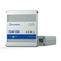 Teltonika | TSW100 | Industrial Unmanaged PoE+ Switch, 120W, 4x PoE Ports, Plug-N-Play, (PSU included)