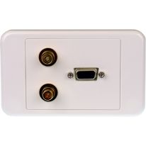 SVGA Wall Plate with Stereo Audio