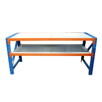 Metal Work Bench 200cm(w) x 90cm(h) x 60cm(d)