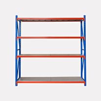 Metal Shelving 1.5m Long x 2m High x 0.6m Deep Bolted Set