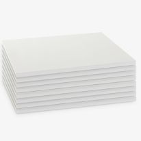 1.50m x 0.60m Shelves White Set of 8 (4 bays)