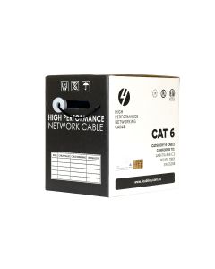 CAT6 Ethernet Cable Reel Box Solid Conductor | 305m Black