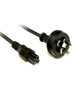 IEC C5 Clover Leaf Style Appliance Power Cable Black 2M