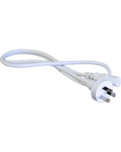 IEC C13 Power Cord 10A 2m White