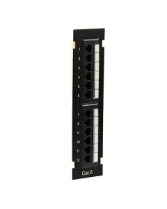 Cat 6 12 Port Wall Mount Patch Panel Universal Termination