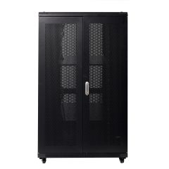 4Cabling 27RU 800mm Wide x 1000mm Deep Server Rack with Bi-Fold Mesh Doors