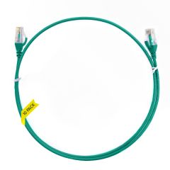 0.15m Cat 6 Ultra Thin LSZH Pack of 10 Ethernet Network Cable. Green