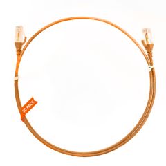 0.25m Cat 6 Ultra Thin LSZH Pack of 50 Ethernet Network Cable. Orange