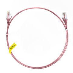 1m CAT6 Ultra Thin LSZH Ethernet Network Cable | Pink