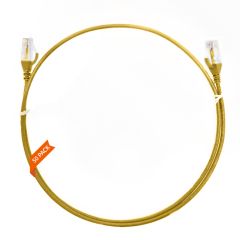 0.5m Cat 6 Ultra Thin LSZH Pack of 50 Ethernet Network Cable. Yellow