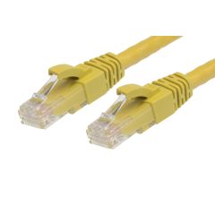 1m Cat 5E RJ45 - RJ45 Network Cable Yellow (Ethernet Cables1