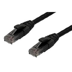 0.25m CAT6 RJ45-RJ45 Pack of 10 Ethernet Network Cable. Black
