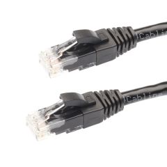 1.5m Cat 5E RJ45 - RJ45 Network Cable Black