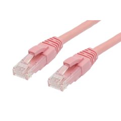 0.25m Cat 6 RJ45-RJ45 Network Cable Pink1