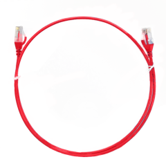 0.15m CAT6 Ultra Thin LSZH Ethernet Network Cable | Red
