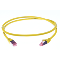 0.25m Cat 6A S/FTP Patch Lead Yellow