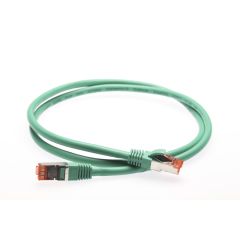 0.5m CAT6A S/FTP LSZH Ethernet Network Cable | Green