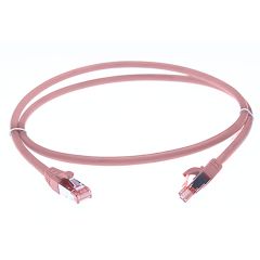 1.5m CAT6A S/FTP LSZH Ethernet Network Cable | Pink