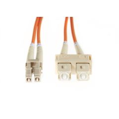 20m LC-SC OM1 Multimode Fibre Optic Cable | Orange 