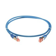 1m CAT6A S/FTP LSZH Ethernet Network Cable | Blue