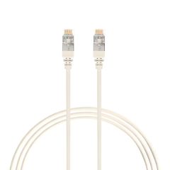 0.5m CAT6A RJ45 S/FTP THIN LSZH Network Cable | White