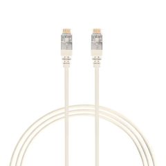 0.75m CAT6A RJ45 S/FTP THIN LSZH 30 AWG Network Cable | White