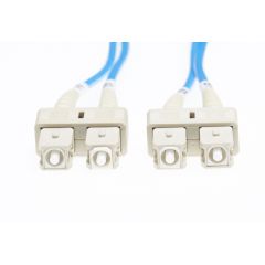 3m SC-SC OM4 Multimode Fibre Optic Patch Lead: Blue_1