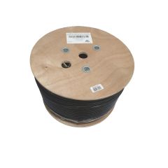 CAT6A F/UTP LDPE Solid Core Cable Roll 305m: Black