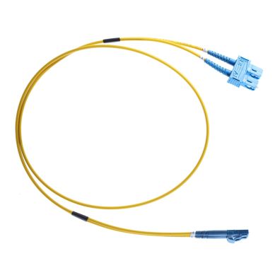 3m LC-SC OS2 Singlemode Fibre Optic Cable : Yellow