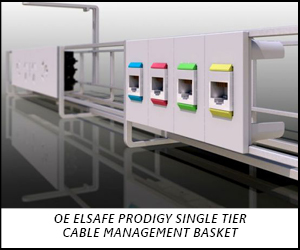  The OE Elsafe Prodigy Single Tier Cable Management Basket