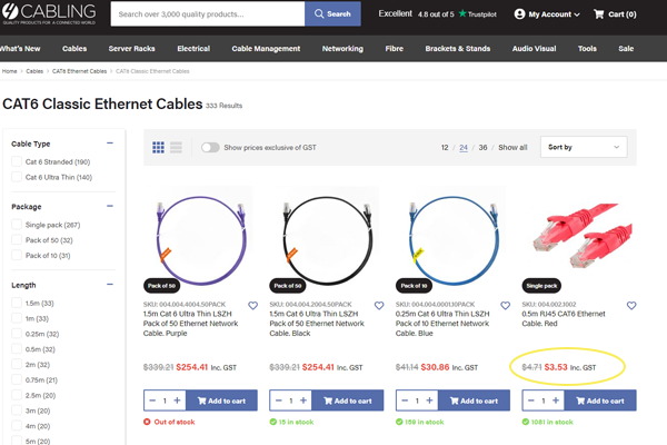 Agreed pricing for logged in customers